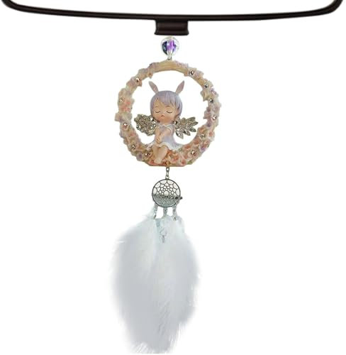 Colgante de ángel para espejo retrovisor de coche, colgante de espejo de coche, adorno de espejo de coche, bonito accesorio decorativo para dormitorio, hombres