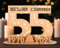 Giftota - 2025 Originelle 55 Geburtstag Geschenk Frauen & Männer - Geldgeschenke Geburtstag 55 mit LED Lichterkette Ständer - Holz-Schild Gästebuch - 55 Geburtstag Deko - Personalisierbares Geschenk