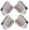 CONGARTENO 4pezzi Manopole Per Cucina Per Forno e Piano Compatibili Gas Design Incassato Facile Installazione Standard