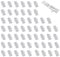 LERANXIN Kabelbeschriftung Clips, 70 Stück Kabelmarkierer 40 x 20 mm, Wiederverwendbare Kabeletiketten für Kabelorganisation, Transparent kabeletiketten, für Büro, Werkstatt und Zuhause