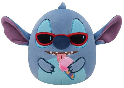 Squishmallows SQDI01086 - Stitch mit Eiswaffel 25 cm, offizielles Jazwares Plüsch, superweiches Kuscheltier