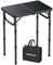 VINTEAM Campingtisch, 3-Fach höhenverstellbar, Leichter klappbarer Picknicktisch mit MDF-Platte, tragbarer Tisch für Grillabende, Picknicks, tragbarer Outdoor-Tisch, Kleiner Klapptisch - 58x40 cm