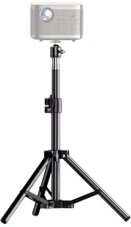 Treppiede per proiettore, laptop Tripod Projector Holder | Altezza regolabile Laptop Projector Tripod Stand,case ad alte prestazioni -Notte - Scaffale per dispositivi esterni, studio, dormitorio