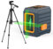 CIGMAN Niveau laser vert autonivelant, trépied réglable 90cm, portée de travail 30M, haute précision ±1,5mm/5m, 4 niveaux de luminosité, laser de construction compact pour la construction en intérieur