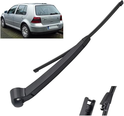 WangjunF Heckscheibenwischer,Scheibenwischer Hinten Wischerarm mit Wischerblätter für VW Golf 4 IV 1997-2002