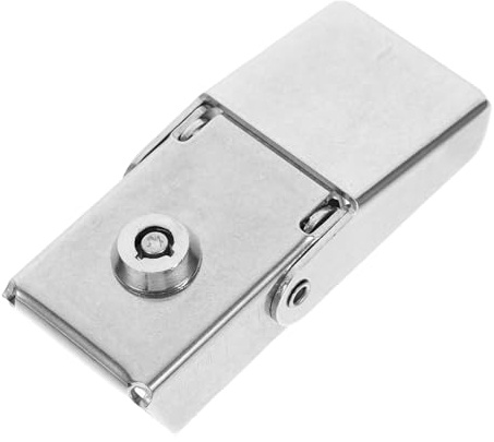 LIFKOME Cerradura para Baúl de Motocicleta Inoxidable Cierre Seguro con Llave Compatible con Maleteros Laterales y Scooters Instalación Fácil y Rápida sin Herramientas