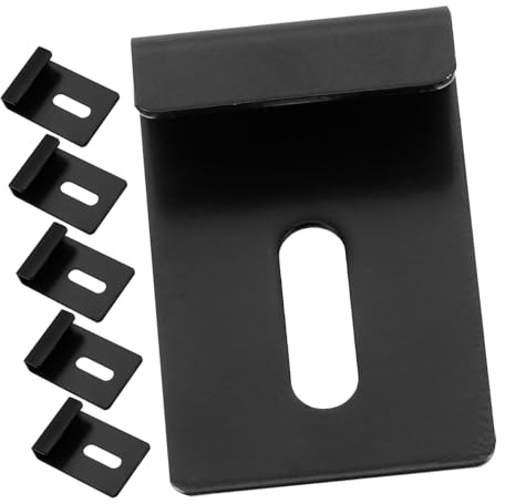 HONITANO 6 pezzi Clip Supporto Specchio in Acciaio Inossidabile Staffe Muro per Mensole in Vetro e Specchi Fissaggio Robusto per Pareti Clip Multiuso per Interni Casa e Bagno