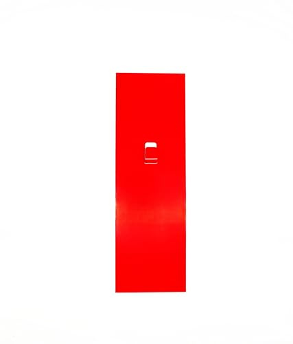 Support Mural magnétique rectangulaire pour extincteurs portatifs – Installation Rapide sans perçage, Acier Rouge, pour extincteurs 6/9 L-kg