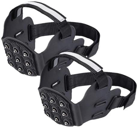 Fruusv Wander-Spikes – rutschfeste, Schnee-Greifer, Schnee-Stollen für Schuhe, Stiefel, für Winter, Wandern, Klettern, Outdoor, Dachdeckung, Angeln, Bergsteigen