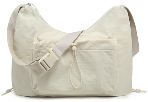 HYZUO Borsa a Tracolla a Mezzaluna da Donna Borse a Tracolla, Beige