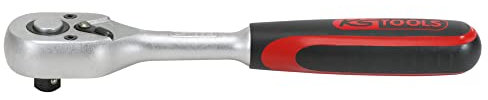 KS TOOLS - 922.1590 - Cricchetto reversibile 1/4 Ultimate - 72 denti, rosso/nero