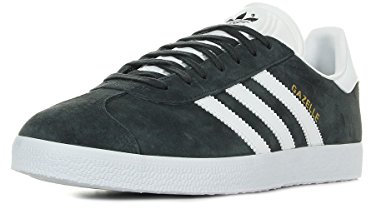 adidas Gazelle M, Scarpe da Ginnastica Uomo, DGH Solid Grey White Gold Metallic, 41 1/3 EU