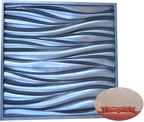 SvitMolds 3D02 Wellen-3D-Wandpaneel, Gips, Wandkunst, Dekor, Wandfliesen, Paneele