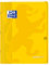 Oxford EasyBook Notizbuch, geheftet, 24 x 32 cm, 96 Seiten, große Karos, Seyès-Karos, 90 g, Umschlag aus Polypropylen, Gelb, mit Hüllen