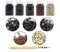 2500 micro anelli di collegamento in silicone da 5 mm con perline per extension per capelli, set da 5 pezzi, colori assortiti