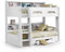 Julian Bowen White Wood Orion Bunk Bed, Single