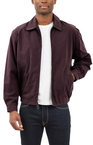 LONDON FOG Herren Auburn Baumwolle leicht Jacke, kastanienbraun, L EU