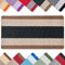 renoazul® Non Slip Large Front Door Mat, 50 x 80 cm Washable, Anti Slip and Waterproof Door Mat, Outdoor and Indoor Rug, Gel Backed Dirt Trapper Kitchen Door Mat (Gel Back Nada Rug - Beige Black)