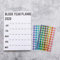 Kalender Kalendarien 2021 2020 Jahre Planer Tägliche Plan Papier Wandkalender mit 2 Blatt EVA Mark Aufkleber Agenda Home Schule Büro Kalender Terminkalender (Color : 2020 Year Planner)