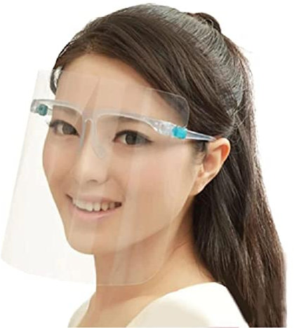 sb components Full Face Protective Face Shield Visor, Plastic Adjustable Transparent Face Visor Resistant to Prevent Saliva, Oil Fume, Spitting Anti-Fog Lens for Daily activities and Working (10 pcs)