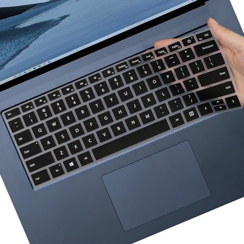 Microsoft Surface Keyboard Cover for Laptop 6/5/4 13.5/15, Surface Laptop Studio 2 (2023), Studio 14.4 - Protective Cover Skin (Black)