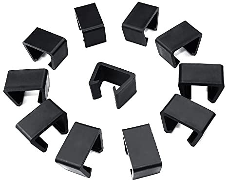 wocpvm 12 Stück Gartenmöbel Verbinder Clips Rattan Möbel Verbinder Lounge Set Clips für Gartenmöbelset Modul Outdoor Couch Patio Möbel