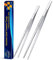 JETKONG Edelstahl-Pinzette, gerade Pinzette, 25,4 cm + 30,5 cm, für Grillen, Kochen, Braten und Servieren