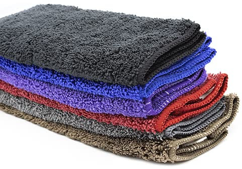 CABLEPELADO Paño de Limpieza Microfibra, Bayeta de Limpieza Microfibra, 80% poliéster 20% Poliamida, Tamaño 40x30 cm, Colores Negro, Gris, Marron, Azul Oscuro, Morado y Rojo, 12 Unidades