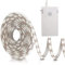 ZAIYW Capteur de mouvement à bande LED à piles, 2M 60 LED batterie de capteur de mouvement à bande lumineuse pour placards, escaliers, cuisine, lit (blanc)
