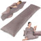 Totsy Baby Seitenschläferkissen mit Bezug Velvet 40 x 145 cm - Komfortkissen Schlafkissen Seitenschläfer Body Pillow Seitenschlafkissen Rosa