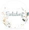 white&ivory, 50x runde Aufkleber, Sticker Einladung | stilvolles Design: floral | 4cm Durchmesser | selbstklebend | Gastgeschenke für Hochzeit Taufe Geburtstag