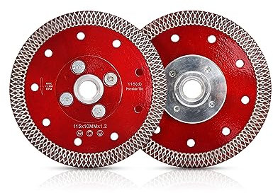Casaverde 115mm Super Thin Tile Cutting Disc Diamond Saw Blades with Removable M14 Flange for Granite Marble Ceramic Tile