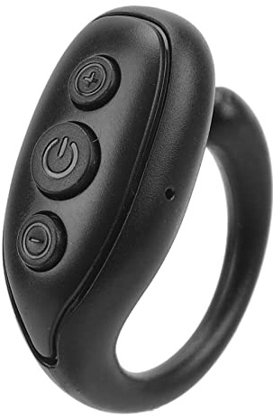 Bluetooth Fernauslöser, kabelloser, wiederaufladbarer Selfie Trigger | BT 5.3 stabile Verbindung 10m Reichweite Gruppenfotos Reisen Videosteuerung ABS Material 1 Pack