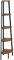 tectake® Eckregal stehend, Nischenregal mit 5 Ebenen, Wandregal Holz, Industrial Bücherregal, Eckschrank,34 x 34 x 158,5 cm, Leiterregal, Zimmer Deko - Industrial Dunkelbraun