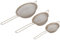 Salter BW12616EU7 Bakes Sieve Set – 3-Piece Stainless Steel Fine Wire Mesh Kitchen Strainers, All Purpose Colanders for Cooking & Baking, Sifter for Flour with Bowl Rests, 10/14/20 cm Sieves, Gold