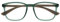 OPULIZE Max Lesebrille - Klassische große rechteckige Fassung - Brille in mattem Transparentgrün mit beigen Bügeln - Herren Damen Unisex - R78-6 - +2,00