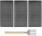 Outspark Griglie per griglia CharbroilPerformance Tru-Infrared 450 3 bruciatori 463370719 463371719 463371116 463371316, Piastre emettitori per CharBroil G460-0500-W1, con spatola per griglia