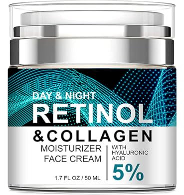 Advanced Retinol Collagen Cream for Face with 5% Hyaluronic Acid Anti-Aging Retinol Cream Anti-Wrinkle Reduce Fine Lines Lifting and Firming Cream 24-Hour Facial Care Suitable For Most Skin Types 50ml