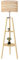OUTON Lampara de Pie Madera Tripode Regulable, Lámpara de Pie con Control Remoto, 4 Temperaturas de Color, Funcion Memoria, Lampara Ratan Estante con Pantalla de Lino para Salon y Dormitorio (Madera)