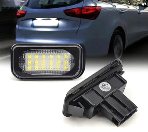 DUOMAICN 2 Stück Nummernschildbeleuchtung für B/ENZ C-Klasse W203 Limousine SL-Klasse R230 CLK-Klasse W209 C209 A209 C/hrysler C/rossfire Weiß