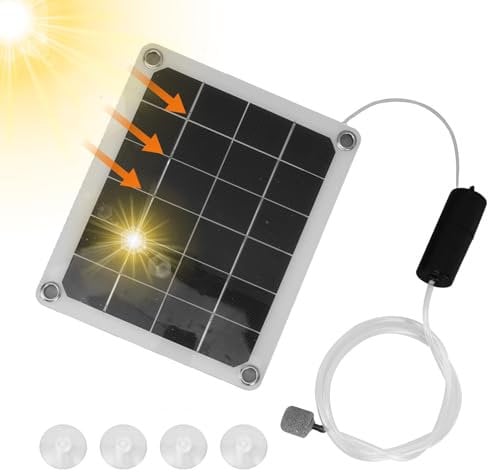 20W Solar Pond Aerator,USB Powered Pond Air Aerator - Pond Aerator, Portable Pond Aerator Pump For Ponds & Lake, Fish Tank, Aquarium, Solar Air Pump For Fish Pond