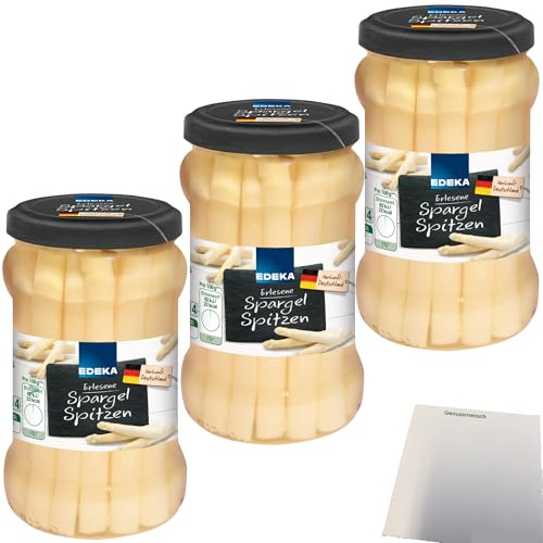usy Bundle für Deutsche Spargelspitzen Premiumqualität 3er Pack (3x280g Glas) + usy Block
