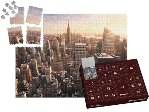 puzzleYOU: Puzzle-Adventskalender | „Skyline von New York City, USA“ – aus der Puzzle-Kollektion Amerika, New York, Amerikanische Städte