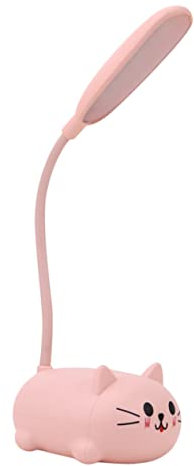 KITANDOVE Lampe De Table Led Chat Kawaii Lampe De Bureau Rechargeable Usb Pour Garçon Fille Veilleuse Décorative Pour Chambre Fille Luminaire Ajustable Et Doux Pour Yeux