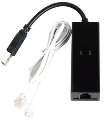 Jrifedptry Modem fax, driver USB 2.0 56K per modem esterno, modem USB Plug and Play, standard e ampliato a istruzioni (porta singola)
