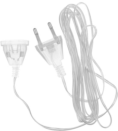 TOPBATHY 2 Stück Led Lichterketten Verlängerungskabel Pvc Material 3 Meter Wetterfest Für Innen Und Außen Kompatibel Mit Eu 220v Lichterketten Langlebig Und Formstabil