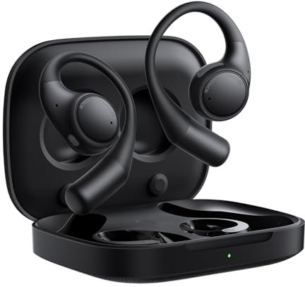 HONOR Earbuds Open, AI Traducción en Directo, Cancelación Activa del Ruido, Auriculares Inalambricos Bluetooth 5.2 con 3 Micro, 22H Cascos Inalambricos Bluetooth, IP54, Negro
