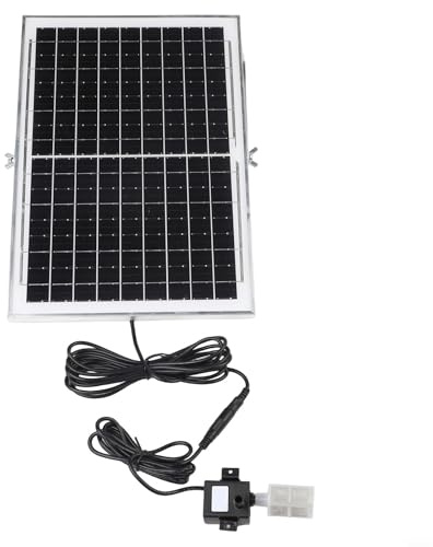 Kit di pompaggio dell'acqua solare da 9 V con pannello da 6 W 10 W, pompa 5 V CC, flusso 240 l/h e tubo da 2 m, per caratteristiche d'acqua esterne e circolazione dello stagno (10 W)