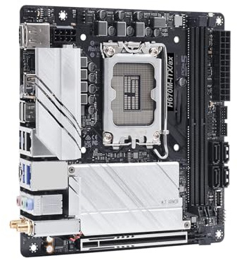 Scheda madre Placa base Fit For ASROCK H670M-ITX/ax Mini-ITX Intel H670 M.2 LGA1700 2xDDR4 compatible con i5-14600 i3-14100 i9-12900 i5-12400 cpu