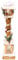 The Christmas Workshop 82690 Snow Topped Wooden Lamppost / 10 Warm White LED Lights/Indoor Christmas Decorations/Frosted Star Windows/Battery Powered / 60cm x 13cm x 13cm